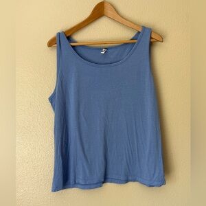 Bamboo Sun Moda Blue Sleeveless Women's Top